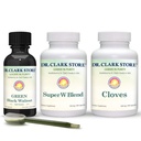 Dr. Clark Store Intistine Support & Cleanse Kit - eredeti zöld tinktúrával a Black Walnut Hulls, Wormwood, és Cloves- segít fenntartani Optimum Intestinal funkció