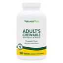 NaturesPlus Felnőtt rágható multivitamin - 180 Vegetáriánus tabletta - Ananász Flavor - Natural Whole Foods Supplement for General Health, Energy - Gluten- Free - 180 Servings