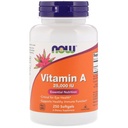 Most Foods A-vitamin, 25000 NE halmájolaj, 250 Softgels (csomag 2)
