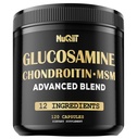 Glucosamine Chondroitin MSM immun & joint supplement kiegészítéssel 2000mg - Turmeric Curcumin Root, Boswellia, Elderberry, Echinacea & More - 120 kapszula - Bone Health, Rugalmasság & Strength Support