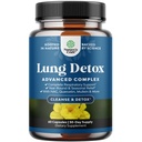 Lung Detox Müllein Levélkapszula - Mullein Lung Cleanse Komplex tisztítása NAC Quercetin & Cordyceps Extracts - Leveles Herb légzéskiegészítés Sinus Immunity & Breathing Support 60ct