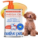 Native Pet Omega 3 Fischöl für Hunde & Katzen - Fördert gesunde Haut, glänzender Mantel, & starke Gelenke - Hergestellt mit Wild Alaskan Lachsöl für Hunde – Tasty, Fast-Absorbing Omega 3 6 9 Flüssige Ergänzung- 8oz