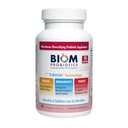 Biom probiotics 3- in1 Formula (Cold Shipped) with 10 Million Flora Probiotics, Prebiotics and Immunobiotics for Healthy Life & Longevity - Diversifes Gut Microflora and Microbiome - for Men & Women