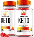 Rize laborok (2 db Ignite Keto ACV gumiból álló csomag fejlett súlyvesztéshez, diétás kiegészítéshez (120 db gumi)