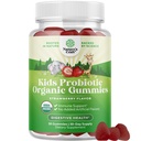 Immunbooster Kids Probiotic Gumies - Bacillus Subtilis Probiotic for Kids Upset Gyomor Body Cleanse Immune Boost és Colon Detox - Székrekedés enyhítése és emésztőrendszeri vitaminok gumi