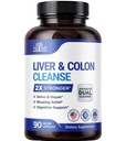 Nutreb Máj & Colon Cleanse - 2X Stronger - Máj tisztítás és javítás - Colon Cleanser & Detox - Premium Milk Thistle Supplement - Férfi és női - Vegan 90 kapszula