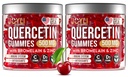 2 Pack - JOYLI Quercetin Gumies bromelinnel, cinkkel, C-vitamin & D3 - Sugar- Free Quercetin Supplement for Immune Support & Seasonal Wellness - 500mg Quercetin gyerekeknek és felnőtteknek - 60 Gumies csomagonként