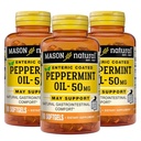 MASON NATURAL Peppermint Oil 50 mg Enteric Coated Supplement, 270 napos Gastrointestinalis Support for Norally Operated Bowel, Softgel Pills