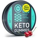 MCT Oil Keto Gumies Collagen Metabolizmus Booster - Pre Workout Gumi Energy Chews Keto Candy - Fizikai és mentális energia, Alacsony szénhidrát, Alacsony kalóriatartalmú - 60 Cherry Collagen Gumies Nőknek és férfiaknak
