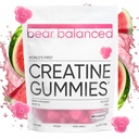 Bär Balanced Creatine Gummies für Männer & Frauen - Creapure® Creatine Monohydrate, L-Theanine, L-Tyrosine & B12 für Muskelwachstum, Stärke, Fokus, Energie & Gesundheit - Niedrige Kalorien, Zuckerfrei, & Vegan