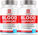 (2 csomag) Megbízható Relief Blood Support Capsules - Hivatalos TrustedRelief Blood Support Vitamin Pills, Natural Trusted Relief Advanced Premium Forma Wellness & Overal Health, 60 kapszula 2 hónapra