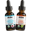 Lymphomatic Drainage Supplements & Candi Cleanse - Organic Lymphomatic Support Liquid Drops & Organic Oregano Oil, Lymph Node Detox Lymph System Drainage - Natural Oral Gut Cleanser Detox 1 oz