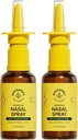 Beeager 's Naturals Nasal Spray for Felnőttek részére Propolis, Xylitol & Saline, Clears Nasal Congestion, Moisturizes Sinus Canal, & Decongest Sinus Cautions, 1 fl oz (2-es csomag)