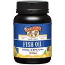 Barlean Omega 3 halolaj-kiegészítők, Supplement Softgels férfiaknak és nőknek, 600mg EPA és DHA zsírsavak, narancs ízesítésű, 100 gróf