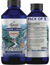 Optivida Health Colloidal Silver Liquid (2 Pack) - Premium Nano Silver Colloid Supplement for Daily Wellness & Immune Support, Natural Liquid Silver Hydrochosol for Recept & Kids, Non-GMO, Gluten- Free