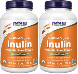Most kiegészítők, Inulin Prebiotic Pure, Certified Organic, Non-GMO Project Hitelesített, Intestinal Support *, 8- Ounce (2-es csomag)