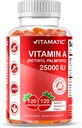 Vitamatic sugar Free vitamin A 25000 NE gumicukor (retinil-palmitát) - természetes eperízű - 120 Pectin alapú gumi (3 üveg)
