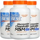 Doctor 's BEST, (3 Pack Glucosamine Chondroitin MSM OptiMSM-mel, 240 Veggie Caps
