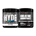 PROSUPPS Hyde Max Pump Spimulant- Free Pre- Edzés, ízesítetlen és kreatin 300 Bundle