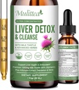 Máj-egészségügyi folyadék cseppek - Támogatás Máj Cleanse Detox & Javítás Articsóka Milk Thistle Silymarin kivonat, Gyermekláncfű, Turmic, Berberine Renew w / 21 Erős gyógynövény- Nutrits