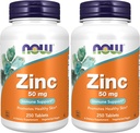 Most kiegészítők, Cink (cink-glukonát) 50 mg, Támogatja az Enzyme funkciók *, Immuntámogatás *, 250 tabletta (csomag 2)