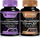 WELLNESS LABSRX Glucosamine Chondroitin MSM 124; Gomba kiegészítő kapszula