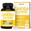 Candida Cleanse Detox (60 gróf) Advanced 11- in1 Formula Overgrowth Treatment with Candida Killer Complex for Women and Women - Harmadik fél tesztelt - Made in USA
