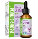 Nature 's Nutra Happy Cinc, Premium Liquid Cinc for Baby, Infant, Kids and Children, TRAACS Chelate Cink, High Bioacability, Non-GMO, Kosher, 2 Fl. Oz (60ml)