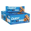 Quest Nutrition Zabkása Csokoládé Chip Protein Bárok, 20g fehérje, 1g cukor, 5g Net Carb, glutén mentes, Keto Friendly, 12 gróf
