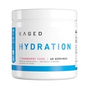 Kaged Hydration Electrolytes Promote 124; Strawberry Yuzu Ț124; Hydra- Charge Sports Drink Mix Mix 124; Pre, Post, Intra Workout While 124; Low Carb, Vegan, Gluten Free Women 124; Supplements for Women & Women