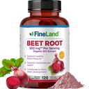 FineLand Beet Root Capsicum 124; Vérnyomás-támogatás 10,000mg egyenértékű per Serving124; 20: 1 kivonat, 120 Vegan Capsules - Immune System, Circlusion & Heart Health - Nem GMO, Készült USA