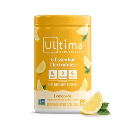 Ultima Replenisher Daily Electrolyte Powder Drink Mix - Sugar Free - Lemonade, 90 Servings - Hidration Powder 6 Key Electrolytes and Trace Minerals - Keto Friendly, Vegan, Non-GMO