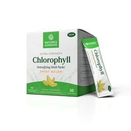 Természet napsütéses klorofill pálca csomagok: Supercharge a méregtelenítő és boost gut egészség kényelmes, finom pálcika csomagok (édes melon)