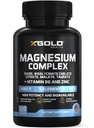 Mikronizált Magnézium Komplex Plus B6, B6, 124; Cink Magnézium-oxid, Bisglicinate Chelate, Citrate, Malate, 124; Taurate