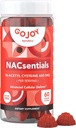 GOJOY NACsysials 7- in1 NAC Gumies 600mg - Támogatja a glutatione, máj és antioxidáns Wellness - N- acetil-cisztein C-vitaminnal, ALA, Quercetin & Astaxantin - Vegan, Sugar- mentes