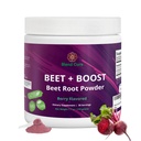 Beet + Boost Organic Beet Root Powder - Berry Flavoled Beetroot Powder with Acai, Stevia, C-vitamin, Micro Ingredients Beet Juice Powder, Pre Workout for Athletics, Vegan, Non-GMO