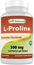 Legjobb természetes L- prolin aminosav étrend kiegészítés 500 Mg, 120 Count (817716014456)