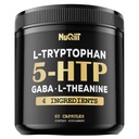 5 HTP 200mg GABA 500mg L- Theanine 200mg L- Tryptophan 100mg kiegészítés - Support Brain, keringési egészség, koncentráció és pihenés jól - 60 kapszula 1 hónapig - 4in1 Premium Blend