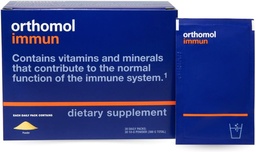 Orthomol Immunpor, Immuntámogató kiegészítés, 30- napos ellátás, Vitaminok A, B, C, D, E, Cink, Jód