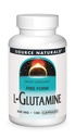 Source Naturals L- Glutamin - Ingyenes forma Aminosav, amely támogatja a metabolikus energia - 100 kapszula
