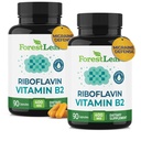 B2-vitamin Riboflavin 400mg - Energia, Skin & Cellular Health Supplement - Idegrendszeri támogatás - B-vitamin 2 Vit B - Non- GMO & Gluten Free - B2-vitamin 400mg növényi kapszula, 90 Count 2- Pack