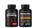 NutraChamps Energy & Metabolikus támogatás: Ginseng & Berberine Duo