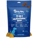 Zesty Paws Senior Dog Multivitamin Treats - Glucosamin für Hunde + Verdauungsenzyme & Probiotika - Grain Free Dog Vitamins and Supplements for Skin & Coat + Immune Health Chicken - Fortgeschritten - 60ct
