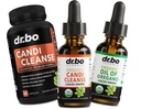 Candi Cleanse & Oregano olaj cseppek - Oregano szerves olaj cseppfolyós és fekete dió Wormwood - Extra Erő Overgrown Egyensúly Komplex, Természetes Orális Gut Tisztító Detox egészségügyi kiegészítők kapszula