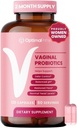 Optimális primer vaginális probiotikumok prebiotikumokkal, Cranberry Extract-mal és Lactobacillus probiotic Blend-del, az egészséges vaginális flóra, Odor Control, pH egyensúly, 2 hónapos ellátás, 120 kapszula