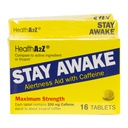 HealthA2Z ® Stay Awake Awake 124; 200 mg Cawaqq124; Alerness Aid with Caubaire 124; 3 csomag 16 Tabelt (48 tabletta Total)