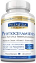 Phytoceramids 350mg a 100% -os búza -vitamin A, C, E és D3 - fordított öregedés bőr, feltöltése nedves és javítási bőr - 100% tiszta természetes - 30 kapszula - Vegán Barátságos