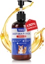 Wellix Omega 3 Fischöl für Hunde, besser als Lachsöl für Hunde, Dog Fish Oil Supplement, Pet Skin and Coat Supplement, fördert Herz, Joint & Immune Health, EPA & DHA