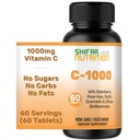 SHIBAA NUTRITION Halal vitamin C- 1000mg tabletta, 60 napos ellátás. Immuntámogató kiegészítés C-vitaminnal, Elderberry, Quercetin, Rose HIPS & Rutyin. Vegetáriánus, nem GMO, Sugar Free & Keto Friendly