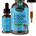 Animal Essentials Colon Rescue - Dog Stool Softener, Organic Slippery Elm Bark, Fast Action Anti Hasmenés Folyadékcseppek kutyák és macskák számára, Natural Constipation Relief Supplement for Pets - 2 fl oz